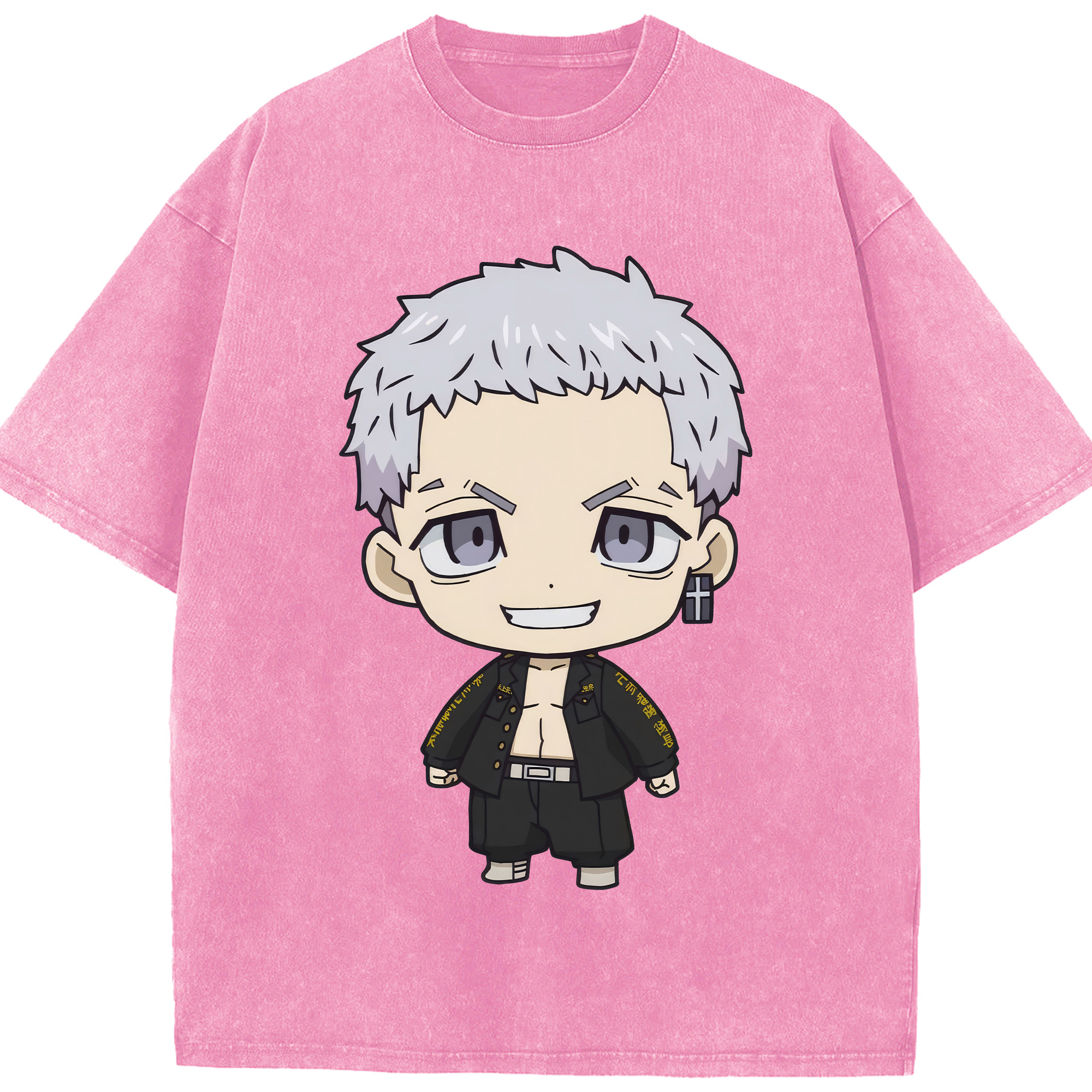 （画像用） 東京リベンジャーズ Tokyo Revengers 綿100% ヴィンテージ風 半袖Tシャツ（フロントプリント）